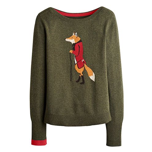 Joules knitwear shop fox sweater