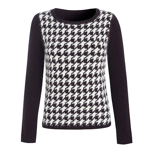 Product, Sleeve, Sweater, Textile, White, Pattern, Woolen, Fashion, Black, Grey, 