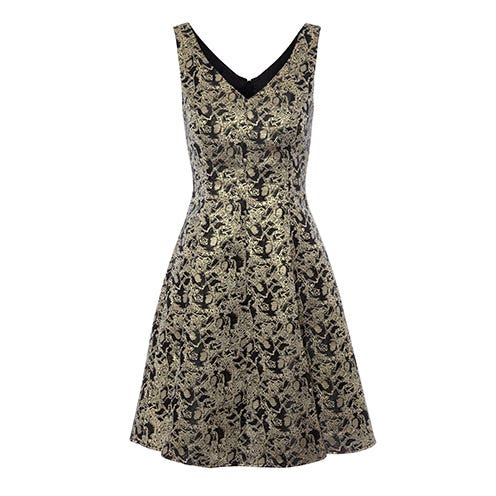 Dress, Textile, White, One-piece garment, Pattern, Style, Day dress, Fashion, Black, Grey, 