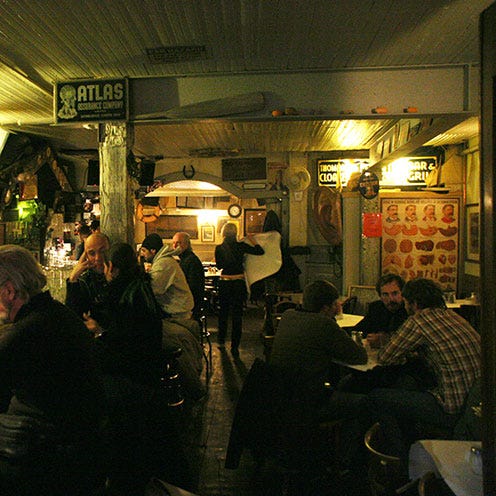 Lighting, Customer, Ceiling, Restaurant, Light fixture, Tavern, Pub, Drinking establishment, Business, Food court, 