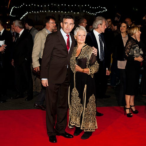 Coat, Event, Trousers, Flooring, Shirt, Suit, Carpet, Dress, Outerwear, Red, 
