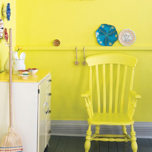 Yellow, Room, Furniture, Cabinetry, Drawer, Chair, Teal, Turquoise, Cupboard, Paint, 