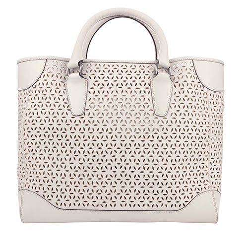 Product, Bag, White, Style, Pattern, Luggage and bags, Grey, Shoulder bag, Metal, Design, 
