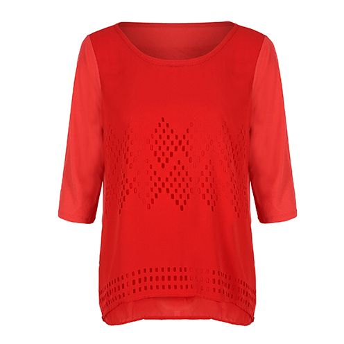 Product, Sleeve, Red, Textile, Pattern, Carmine, Orange, Neck, Maroon, Coquelicot, 