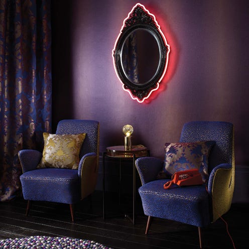 Blue, Room, Interior design, Furniture, Curtain, Chair, Pillow, Carmine, Club chair, Interior design, 