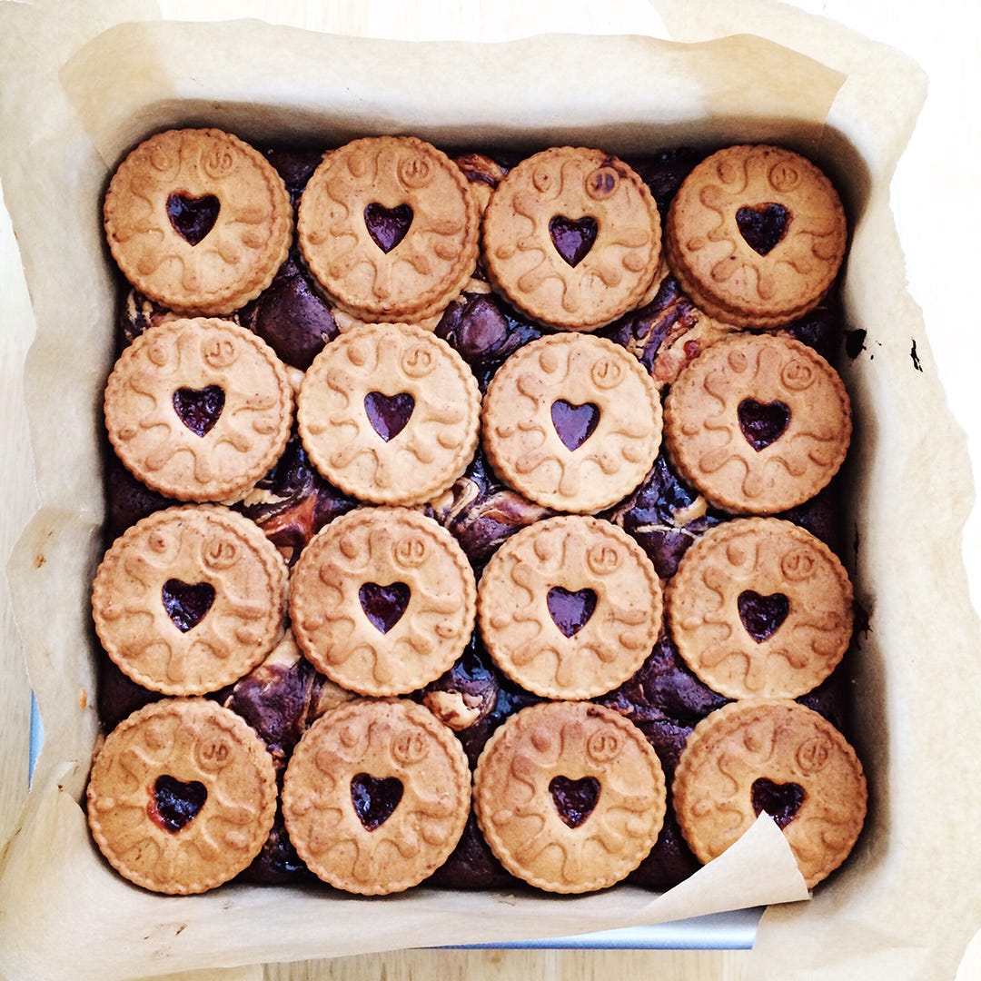 best brownie recipes jammie dodger brownies