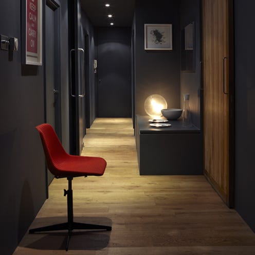 Lighting, Floor, Wood, Flooring, Room, Interior design, Wall, Hardwood, Chair, Interior design, 