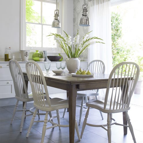 Room, Interior design, Wood, Floor, Furniture, Table, Home, White, Flooring, Chair, 