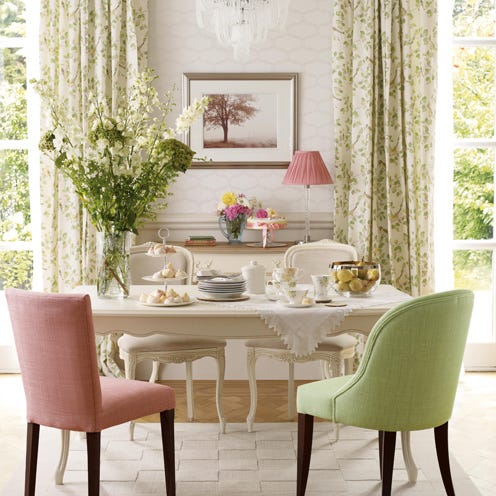 Room, Interior design, Table, Furniture, Interior design, Chair, Linens, Window treatment, Home accessories, Picture frame, 