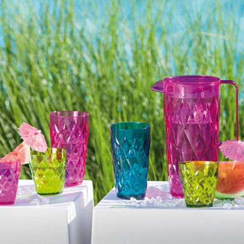 Drinkware, Magenta, Pink, Tableware, Purple, Serveware, Teal, Violet, Dishware, Punch bowl, 