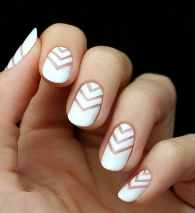 Milky White Nails Pure Color Medium Length Press Nails - Temu