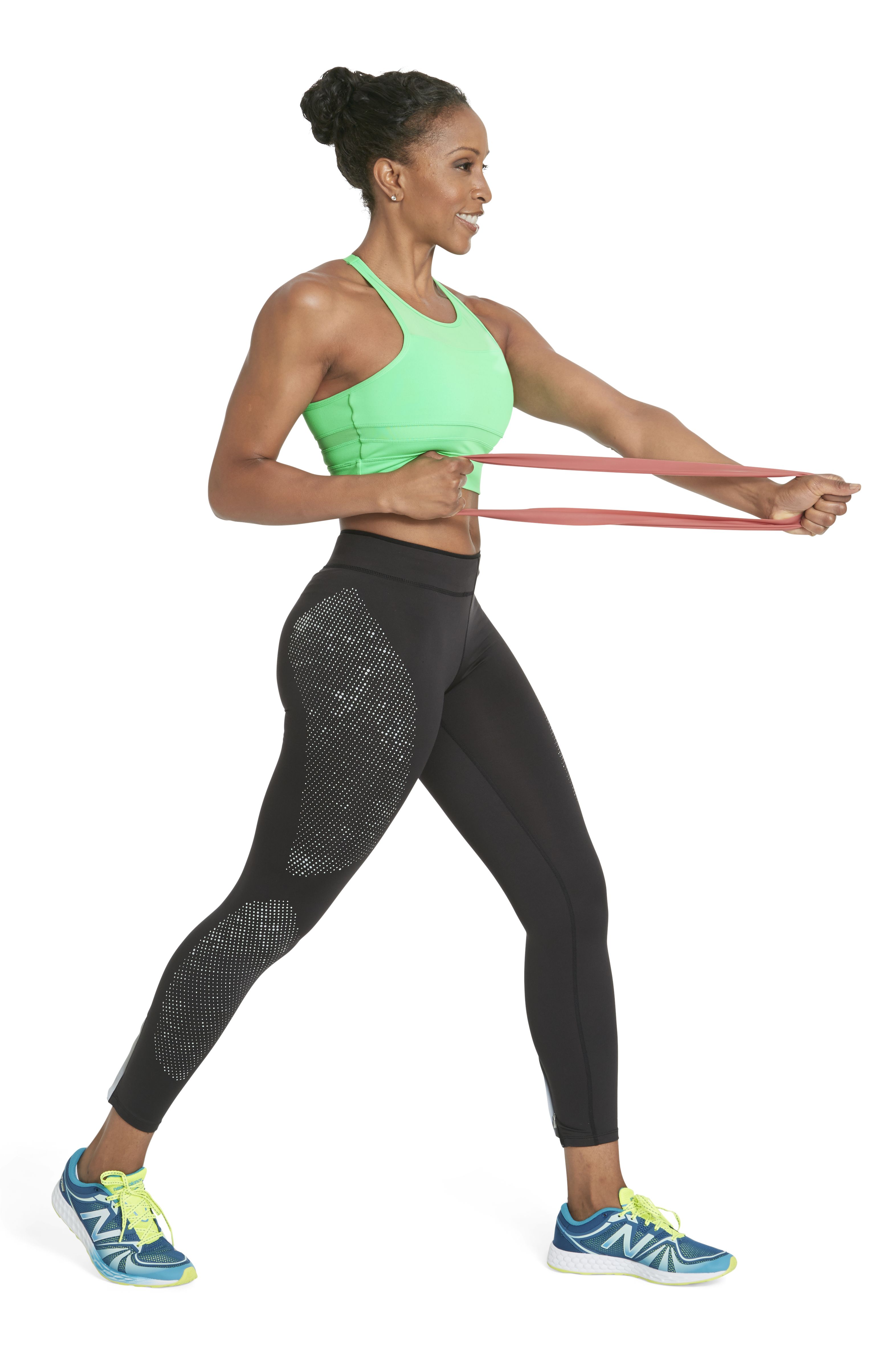 3 Exercises to Tone Back and Bra Bulge - How to a Circular Resistance Band  to Get Rid of Back and Bra Bulge