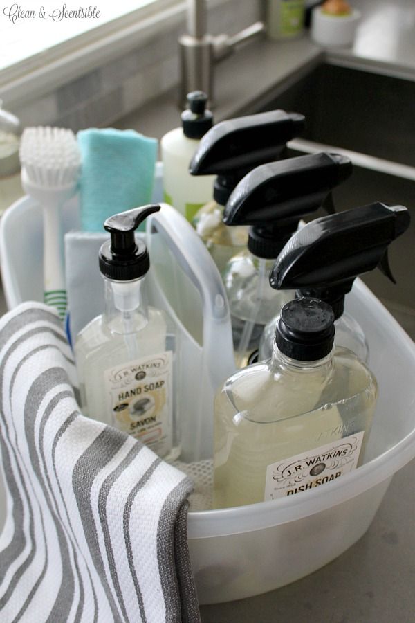 Looking for ideas on how to DIY make a home cleaning caddy that o
