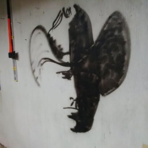 Cowboy in hat eye trick store