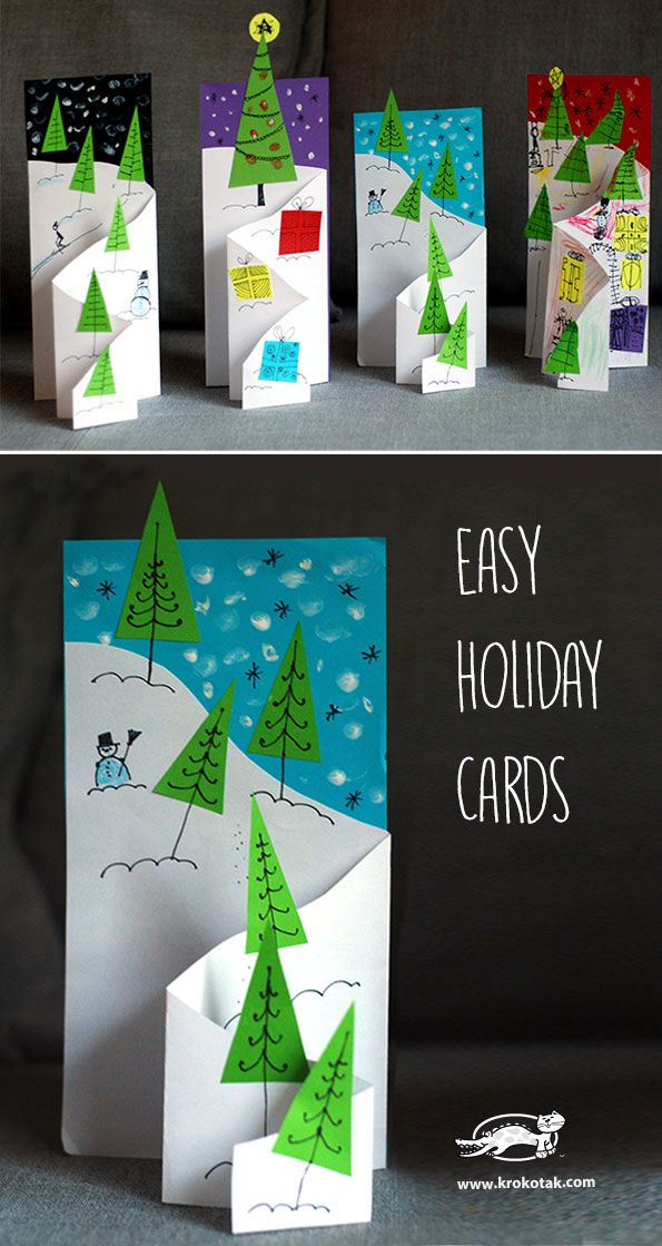 cool homemade christmas cards