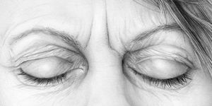 Face, Eyebrow, Eyelash, Eye, Skin, Forehead, Nose, Close-up, Iris, Organ, 