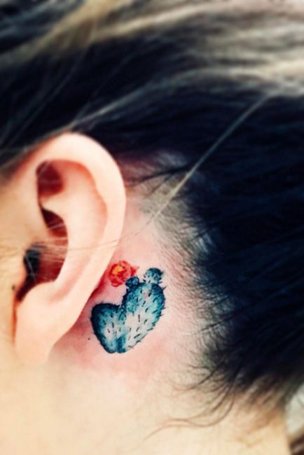 Boston IVF - Matching pineapple tattoos under ear that Nick and Beckie got  | Facebook