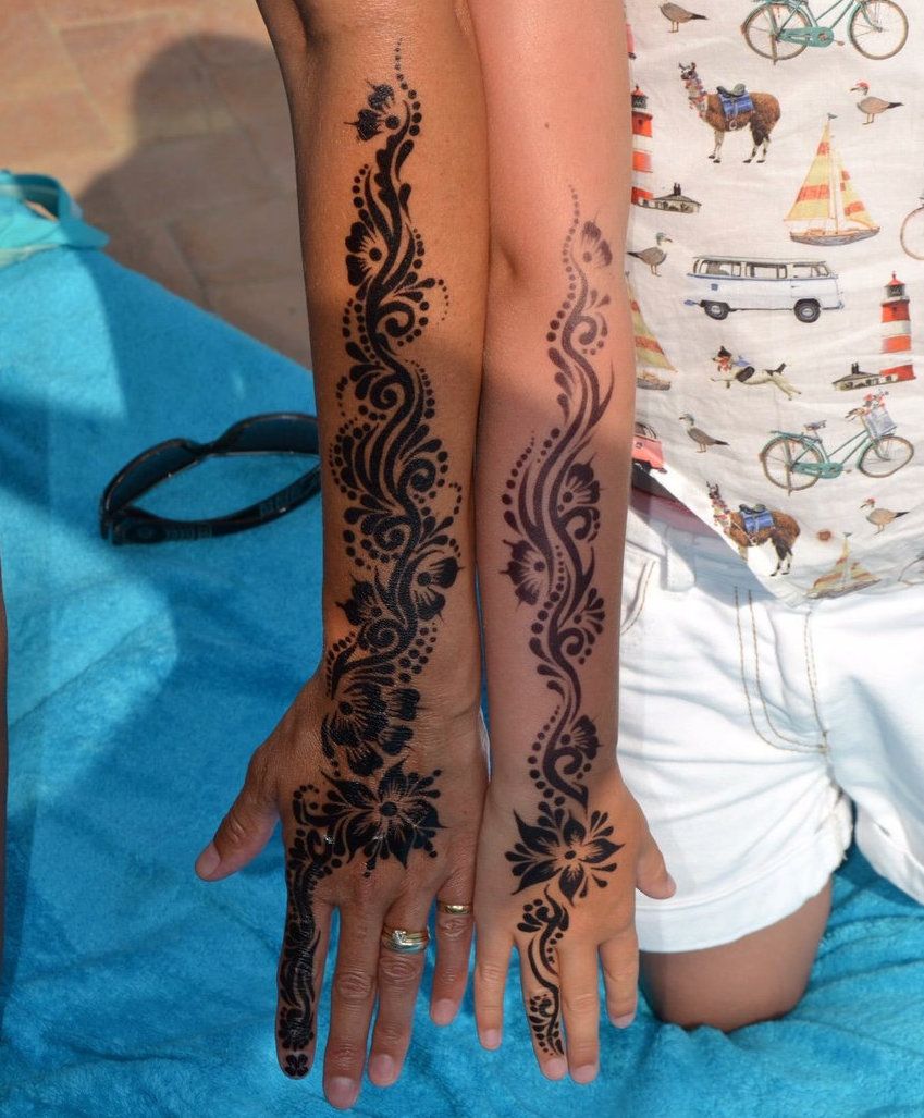 Henna Tattoo Design in Las Vegas | Rosy Eyebrow Threading