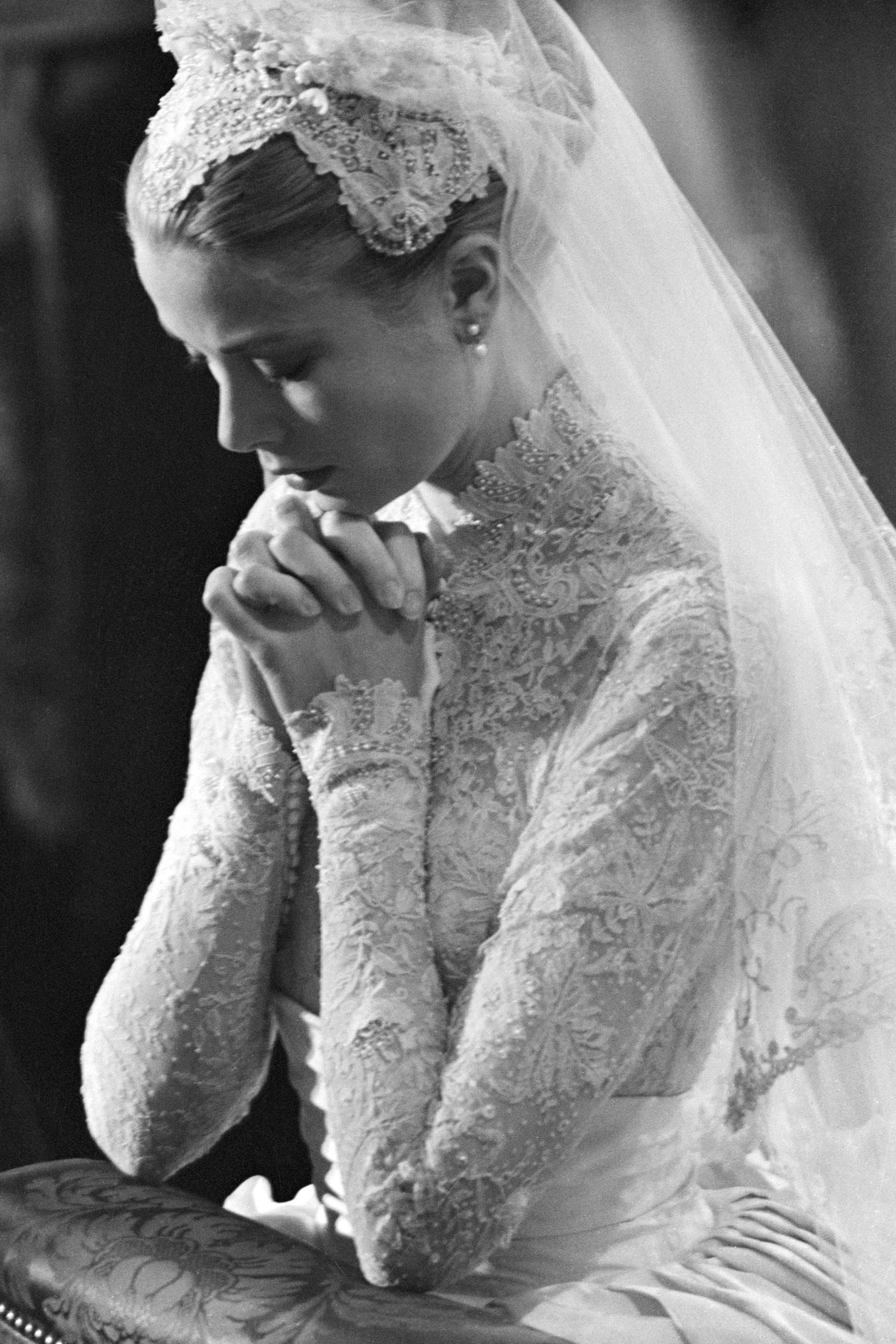 royal-wedding-bridal-styles-tagged-with-grace-kelly-wedding-dress | Three  Enchanting Ladies