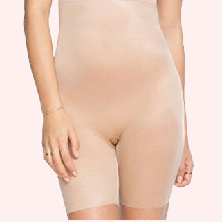 Spanx Skinny Britches High-Waisted Mid-Thigh Short Review - Pros