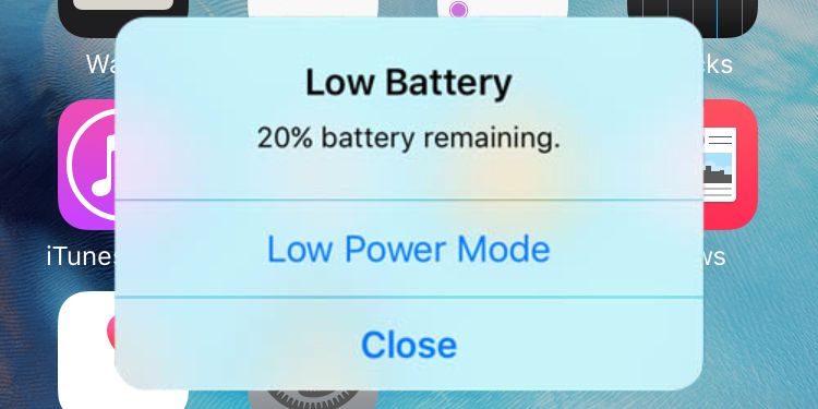 low battery