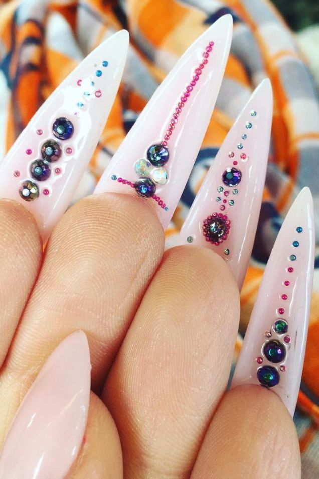 13 Cute Stiletto Nail Designs - Best Ideas for Long and Short Stiletto  Shaped Nails