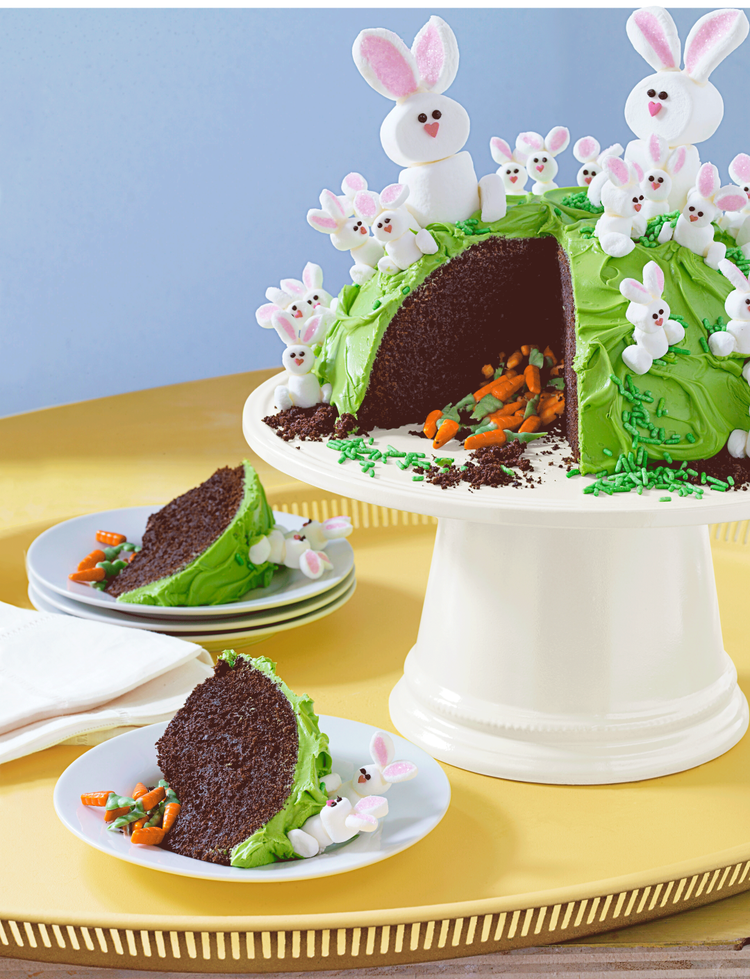Chocolate Easter Cake - it's so simple! - Easy Peasy Lemon Squeezy