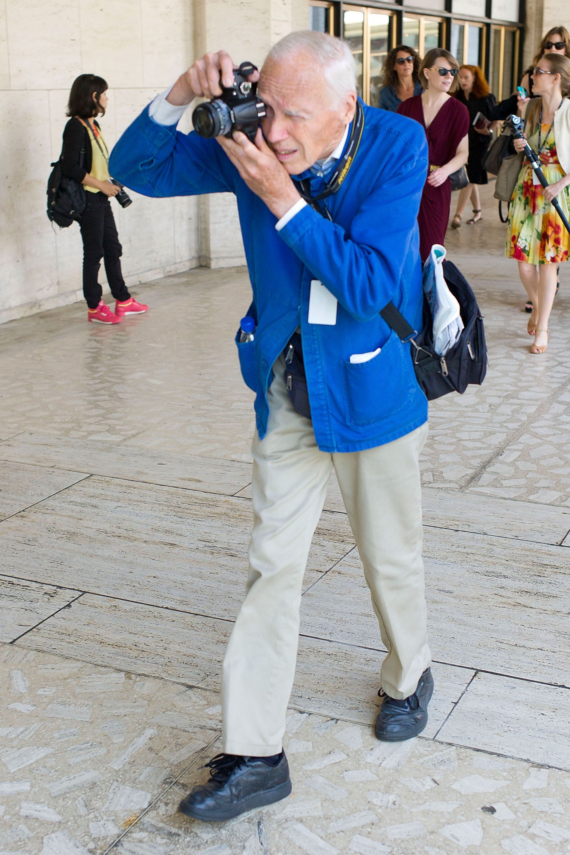 Bill cunningham shop blue jacket