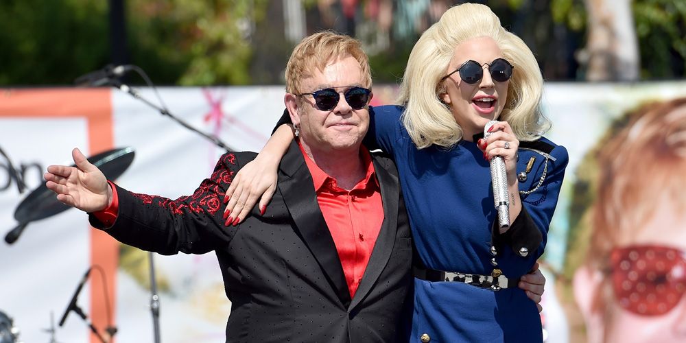 Love Bravery Lady Gaga Elton John Black & White Zip Cross Body