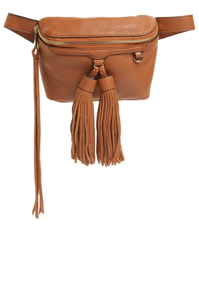 Rebecca minkoff fringe belt on sale bag