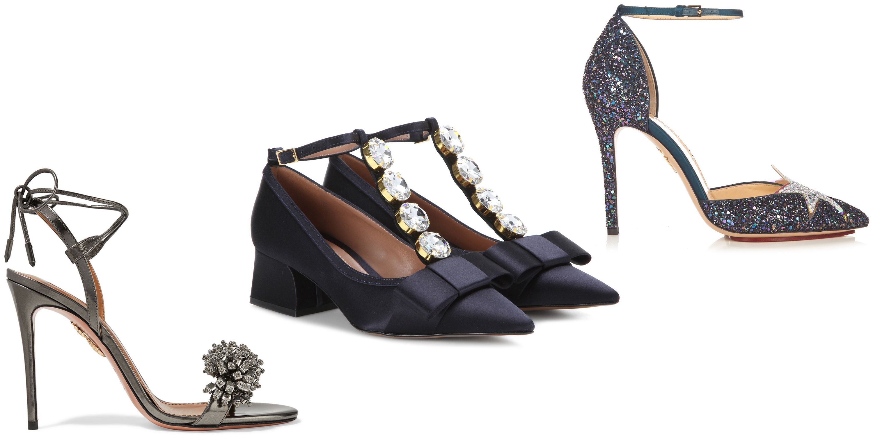 Midnight Shine, Christmas Heels, shops Holiday Shoes, Snowflake Flats, Gold New Years Heels