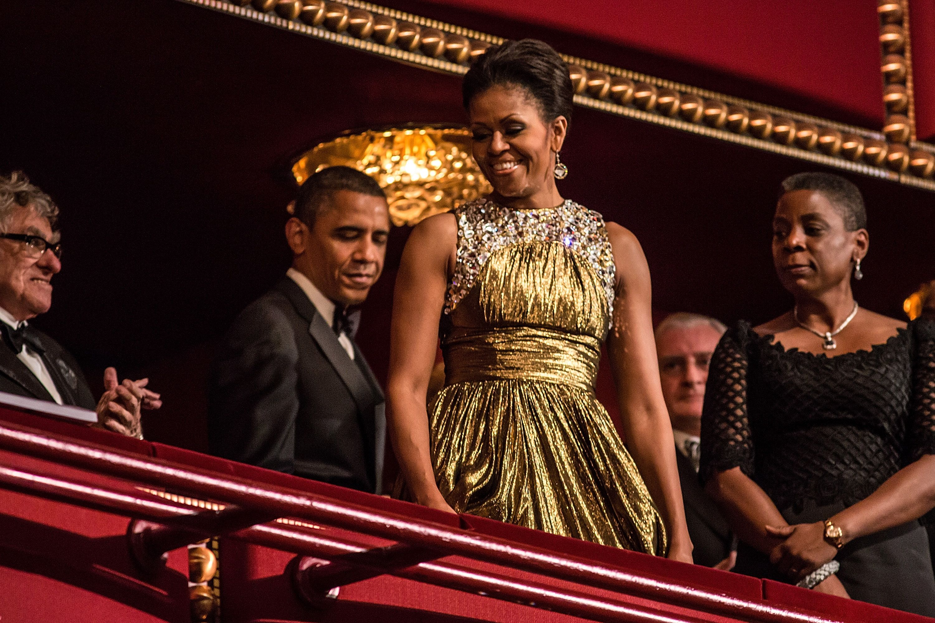 First Lady Michelle Obama Wears Custom Gucci for the Kennedy Center Honors  Ceremony