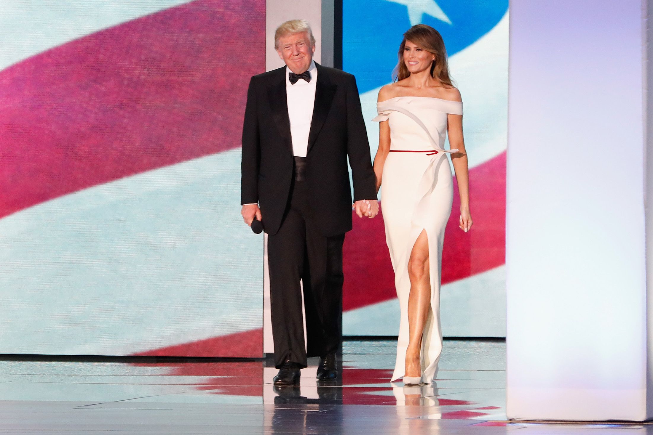 Melania Trump helped design her own inaugural gown