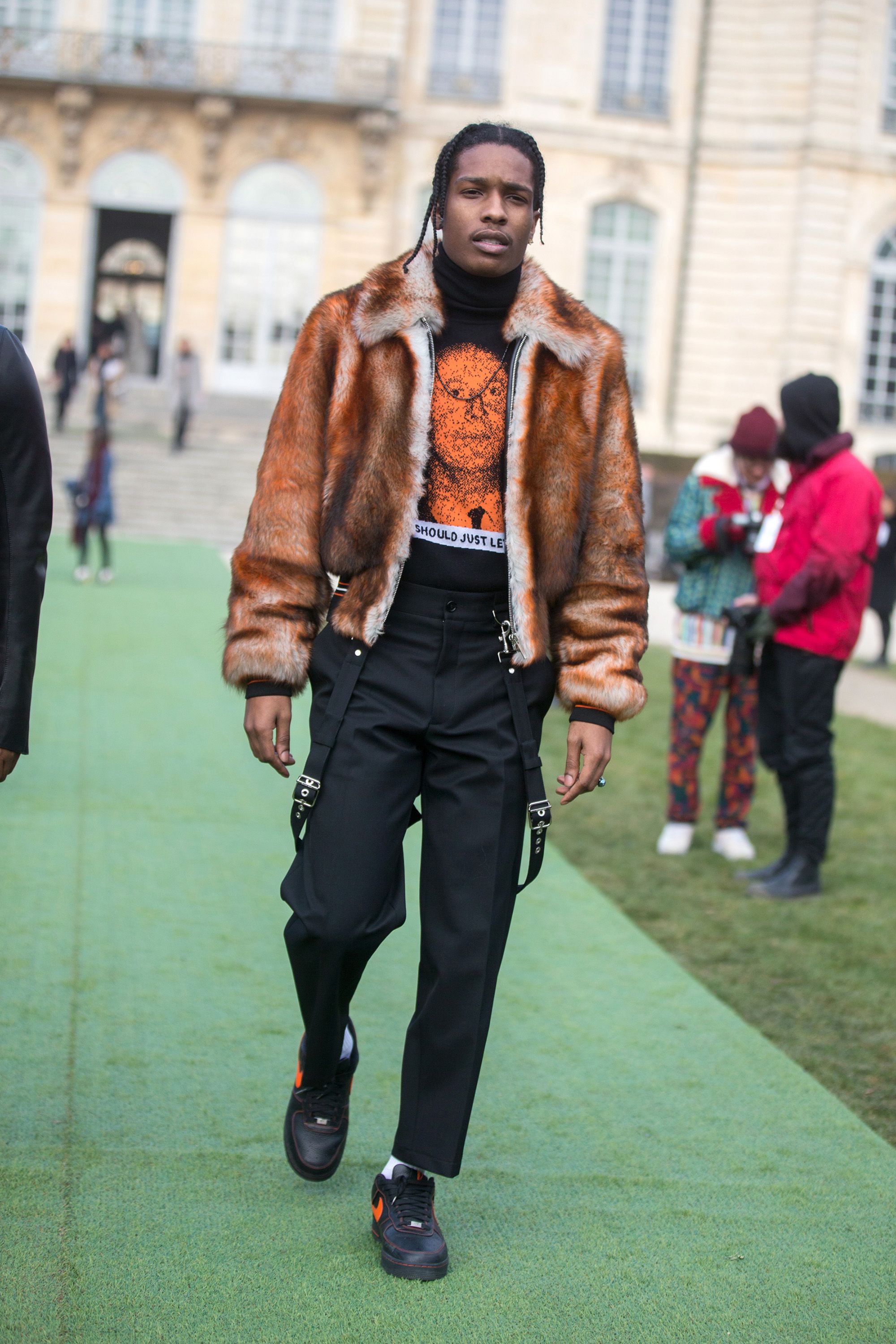 A$AP Rocky Wore Three Different Outfits at PFW Men's Yesterday