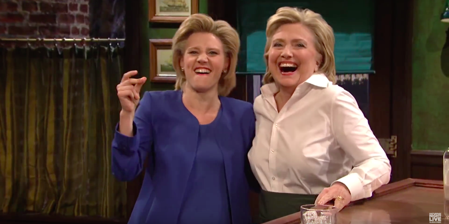 Hillary Clinton Her Saturday Night Live Impersonator Kate McKinnon Had Dinner Together