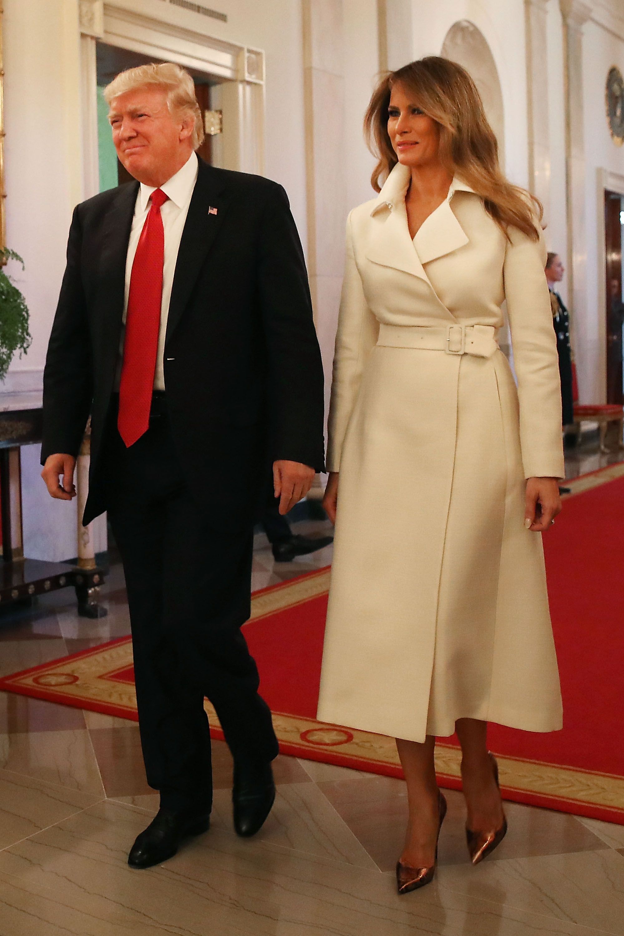 Melania trump cheap winter coat