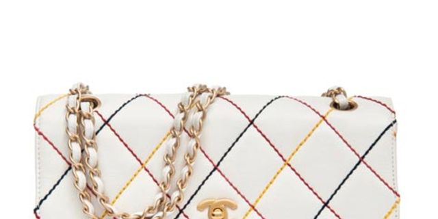 Lot - Chanel White Quilted Lambskin Leather Classic Mini Flap Bag