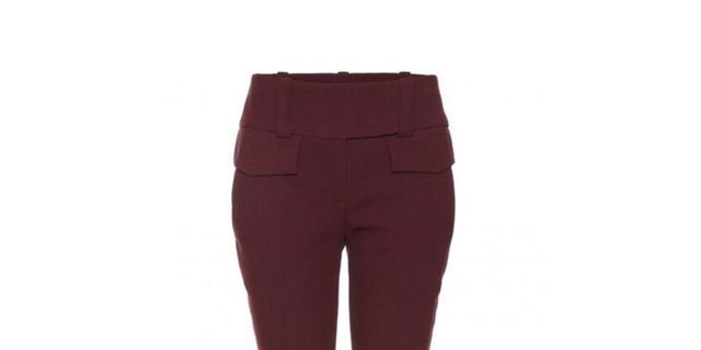 Alexander McQueen Cropped Crepe Trousers