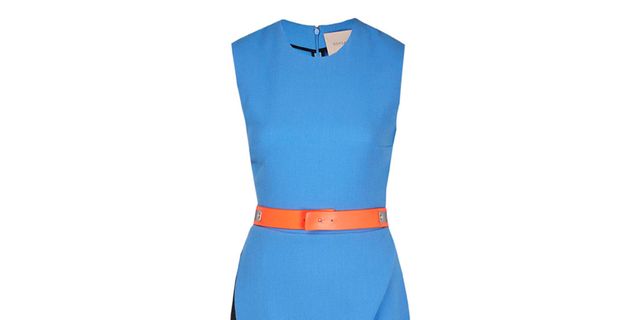 Blue, Sleeve, Dress, Collar, One-piece garment, Formal wear, Electric blue, Day dress, Cobalt blue, Azure, 