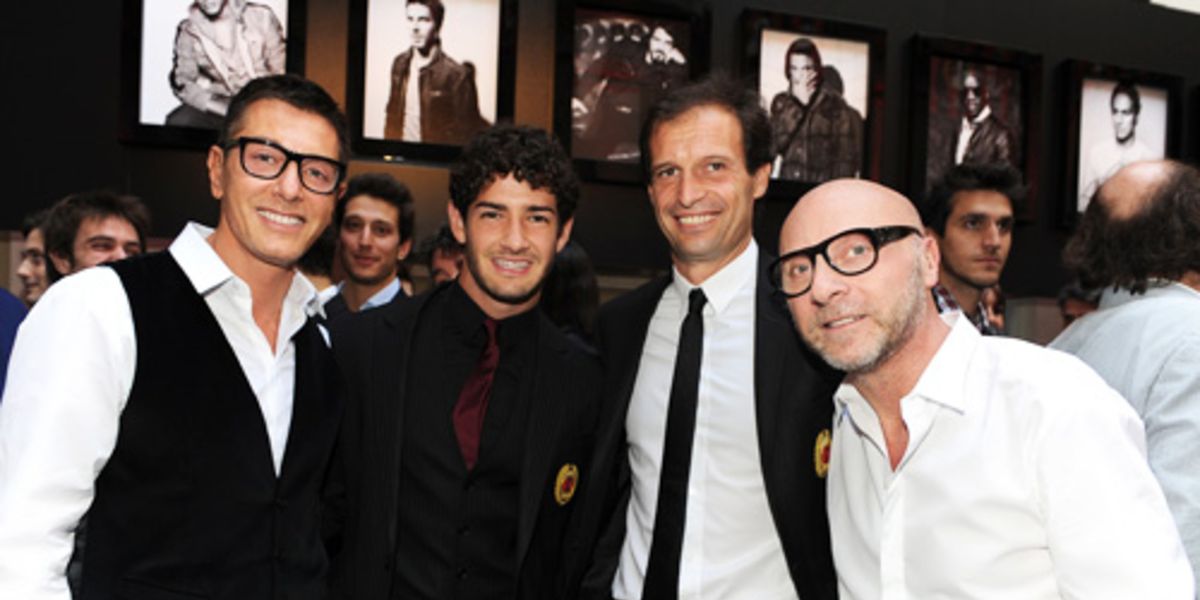 AC Milan strike a pose for Dolce & Gabbana