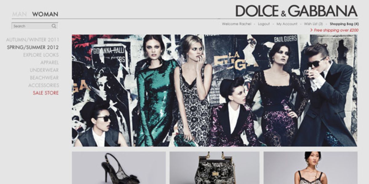 Ongewapend aangrenzend reservering Dolce & Gabbana launch online store