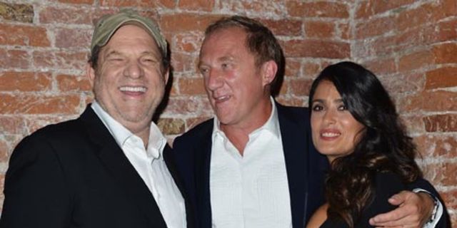 Harvey Weinstein, Salma Hayek and her husband Francois-Henri Pinault