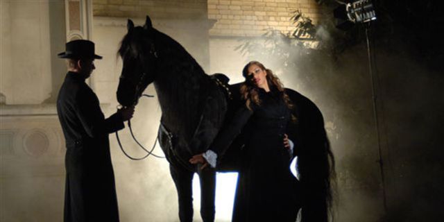 X factor winner Leona Lewis on the set of her new music video, Better In Time.