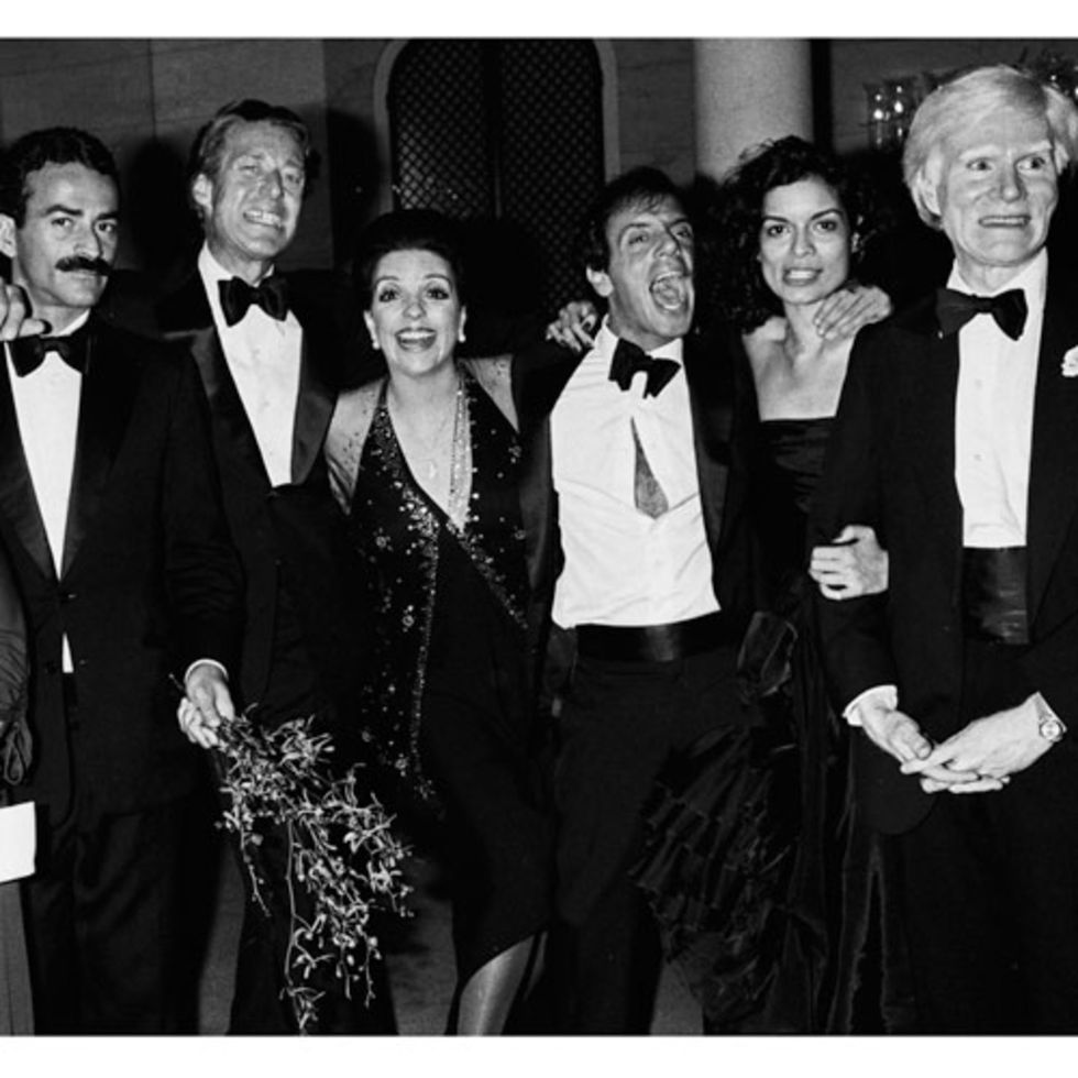 Victor Hugo, Halston, Liza Minnelli, Steve Rubell, Bianca Jagger, Andy Warhol