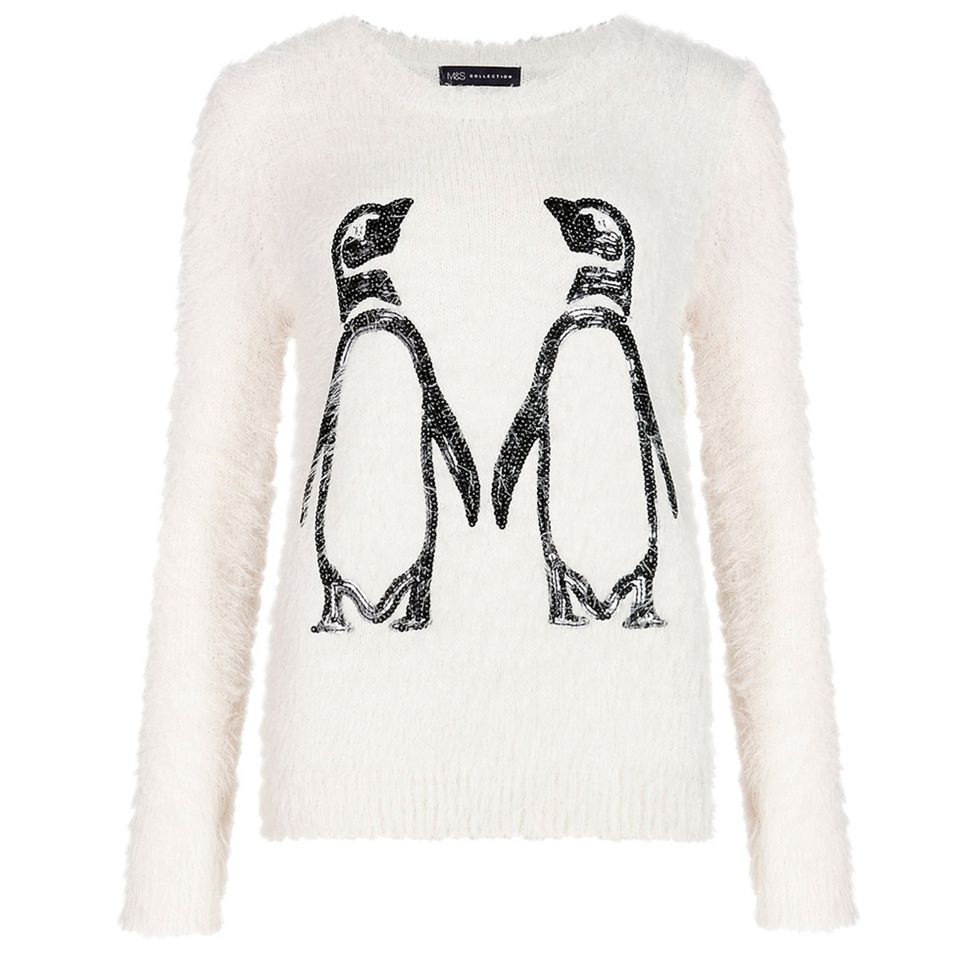 Product, Textile, White, Penguin, Style, Clothes hanger, Grey, Beige, Flightless bird, Fashion design, 
