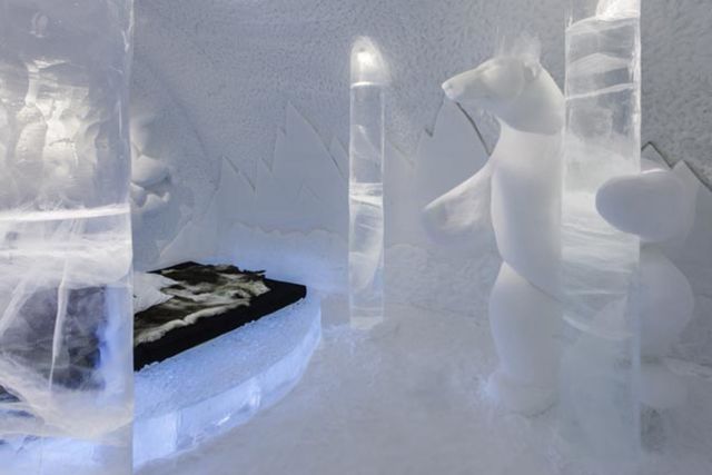 Freezing, Winter, Ice, Snow, Ice hotel, Transparent material, Visual arts, 
