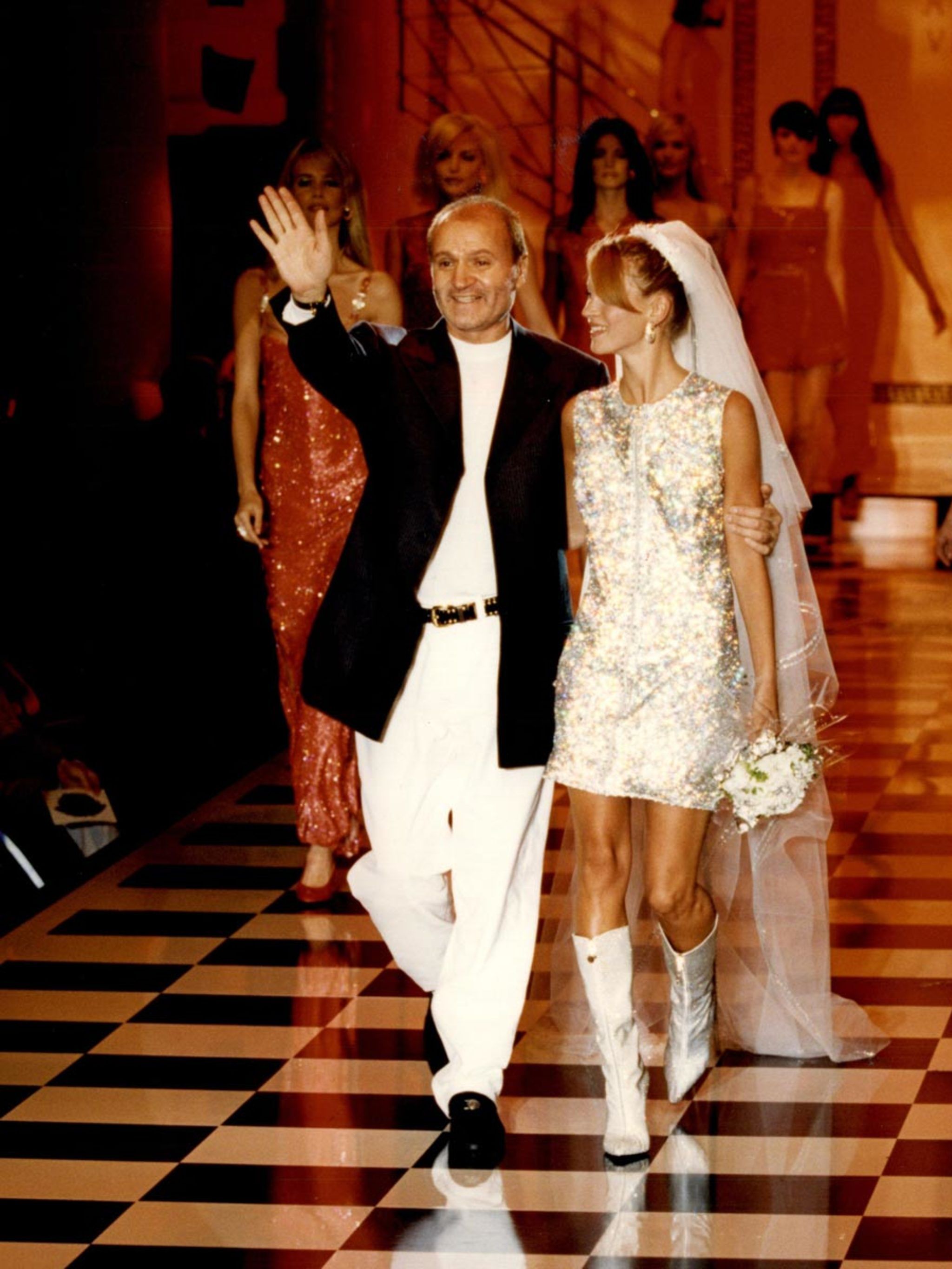 kate moss versace wedding dress