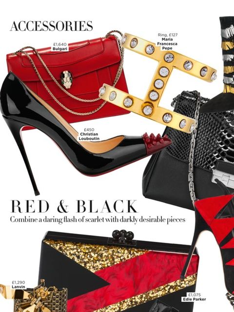 The Rebel Accessories Trend featuring Versace and Saint Laurent
