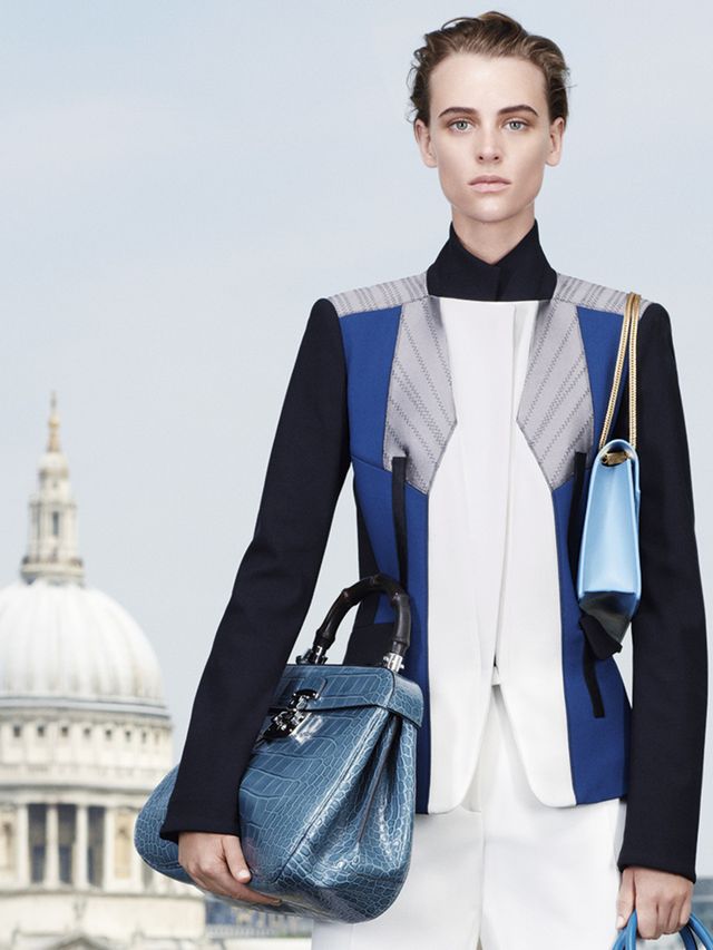 Clothing, Blue, Sleeve, Collar, Bag, Outerwear, Style, Fashion accessory, Street fashion, Electric blue, 