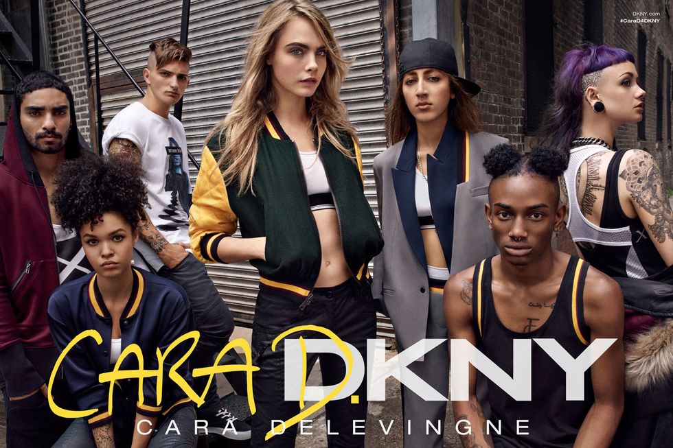 The Cara Delevingne x DKNY Collection
